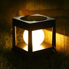 2LED Solar Post Cap Lights Outdoor Waterproof Fence Lamp Patio Garden Deck Posts