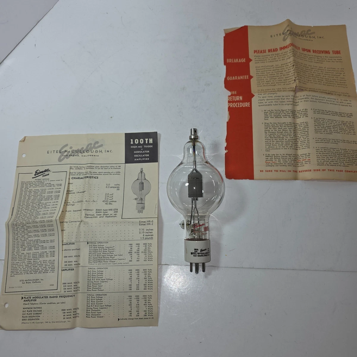 Eimac Vintage NOS Tubes for sale | eBay