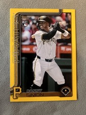 Ronny Simon 2025 Topps Update #US111 Pittsburgh Pirates Yellow Rookie