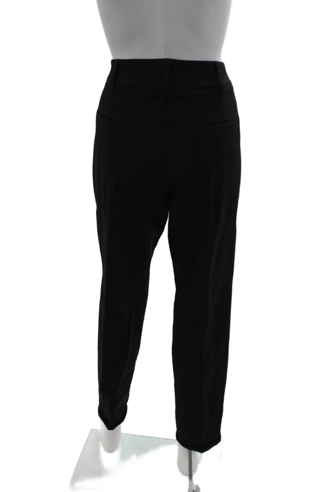 Pantalones de vestir negros para mujer Cambio con botones entrepierna de poliéster talla 30 32 Foto 3 de 4