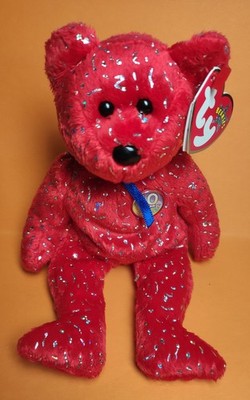 Ty Beanie Babies Decade Rot Sammlungsauflösung gut erhalten wie Neu