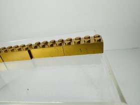 Lot Of 7 Lego Metallic Gold Bricks #3001 2x4 50th Anniversary 2005