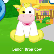 Webkinz Classic LEMON DROP COW Virtual Adoption CODE ONLY Webkinz Pet Yellow Cow