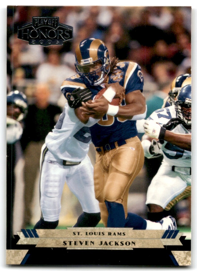 2005 PLAYOFF HONORS STEVEN JACKSON ST. LOUIS RAMS #92