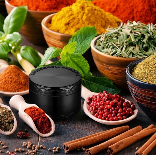 Golden Bell 2 Inch Spice Herb Grinder - Stylish, Black📦