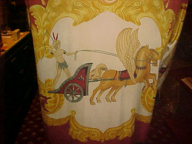 VINTAGE MENS JOEY RICHI SUEDE SILK SHIRT ROMAN GLADIATOR CHARIOT THEME LARGE image 3