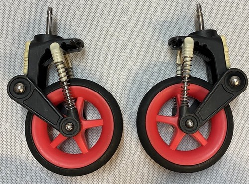 BUGABOO CAMELEON 3 Komplettsatz Räder vorne & hinten - Neon Pop rot - kostenlos UK P&P - Bild 4 von 9
