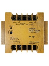 OMRON S82K-0524 POWER SUPPLY 2.1AMP 24VDC OUT 110/120VAC IN