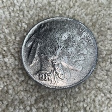 Vintage 1937 Indian Head Buffalo Nickel Belt Buckle by Accurate Company