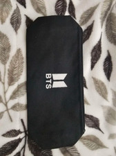 BTS Black Pencil Pouch   Official K-Pop Stationery   ARMY Supplies
