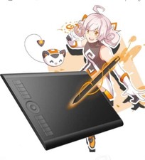 GAOMON M10K Drawing Tablet, 10x6 inch Large Graphics Tablet with Touch Ring