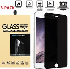 For iPhone 16 15 14 13 11 Pro Max Privacy Tempered Glass Screen Camera Protector