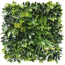 20"x20" Artificial Faux 3D Mixed Leaf Privacy Fence Screen Decor Panel Hedge V6