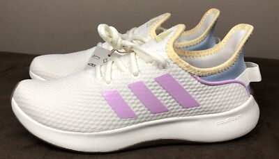 ADIDAS Women’s US CLOUDFOAM PURE SPW Off White Bliss Lilac Running Shoe  IG7376