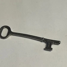 Vintage Jeco Germany Skeleton Key- Solid Barrel Padlock Mortise Lock 3"