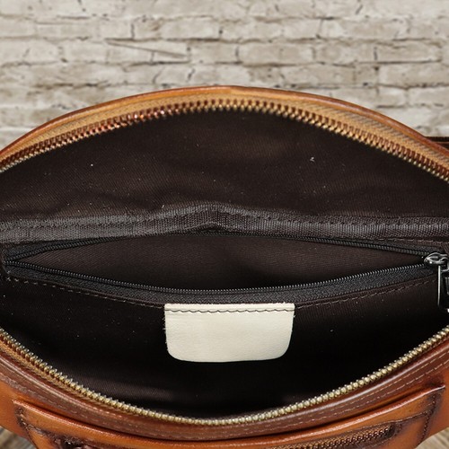Echtleder Bauchtasche für Damen und Herren Vintage Handarbeit Leder Gürteltasche - Bild 8 von 14