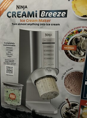 Ninja CREAMi Breeze 7-in-1 Ice Cream Maker Cups & Lids Included