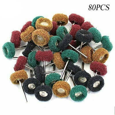 80PPack Abrasive Wheel Grinding Metal/Jewelry Polishing For Dremel Rotary Tool e