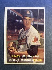1957 Topps Baseball Lindy McDaniel St. Louis Cardinals Rookie Card #79. rookie card picture