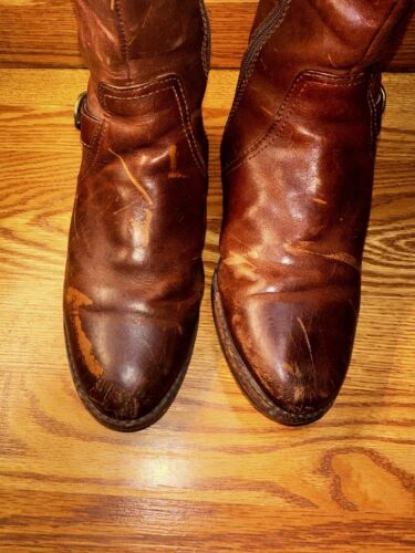 Ariat Womens Sz 6.5 B York Brown Leather Pull On Round Toe Riding Boot 10005045 - Picture 2 of 6