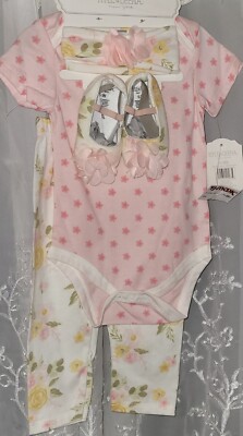 Kyle and Deena  - Size 6-9 mos with Bodysuit, Pants, Headband, Shoes - New 