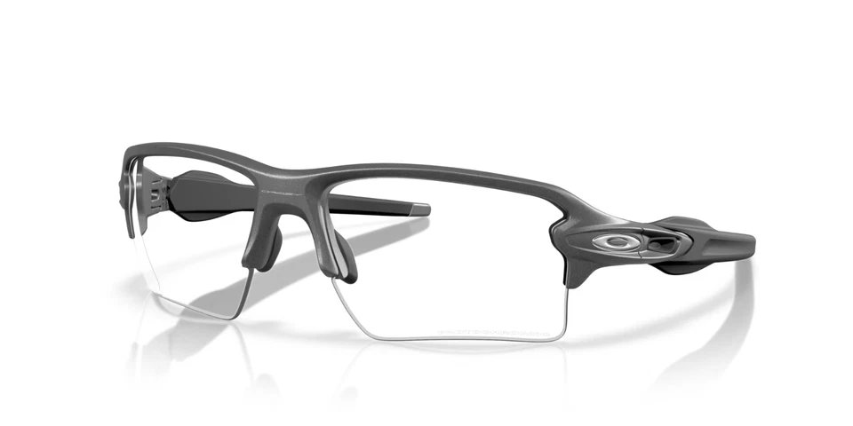 NUEVO Gafas de sol Oakley FLAK 2.0 XXL gris acero FOTOCROMÁTICAS negras transparentes OO9488-07