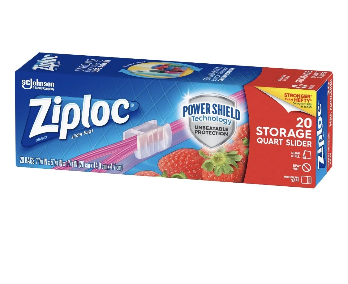 Savings and offers available Ziploc 1Gal. Slider Storage Bags, hefty
