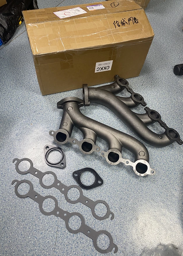 LS Swap Cast Iron Manifold Headers fits Chevy Corvette Camaro LS1 LS2 LS3 - Imagem 4 de 4