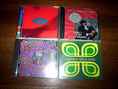 CELTIC ( 4 ) CD lot: HIGHLAND BAGPIPE / AFRO CELT SOUND / CELTIC LACE / VARIOUS