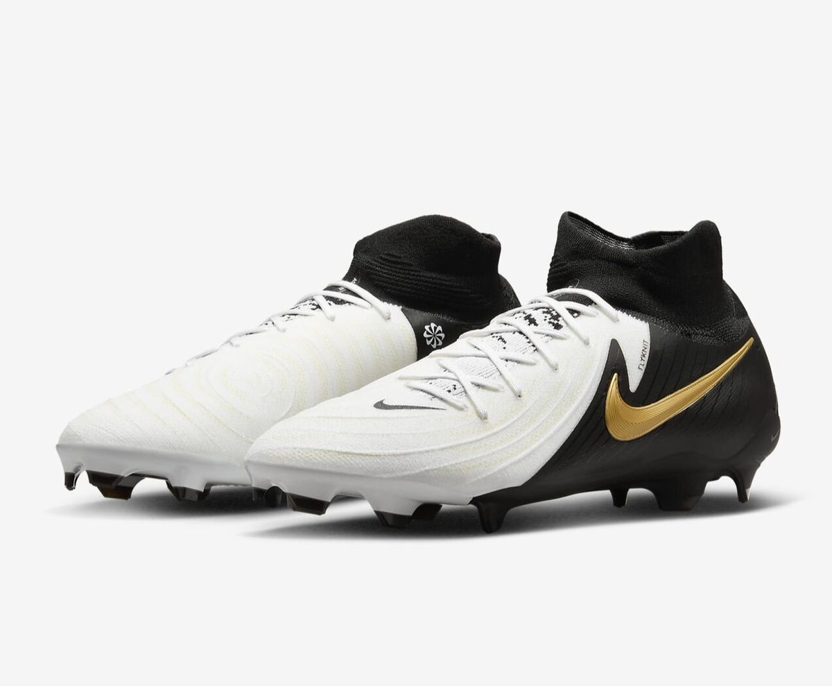 Nike Phantom Luna 2 Pro White/Gold-Black Soccer Cleats  display picture 3