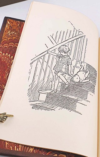 MILNE- WINNIE THE POOH 4 volumes 1961 leather, box - Picture 12 of 12