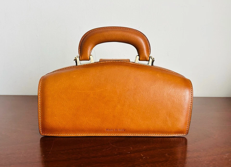 Bolso de Mano Pratesi Firenze Lady Brunelleschi Bruce en Cuero de Vaca B120N Foto 2 de 4