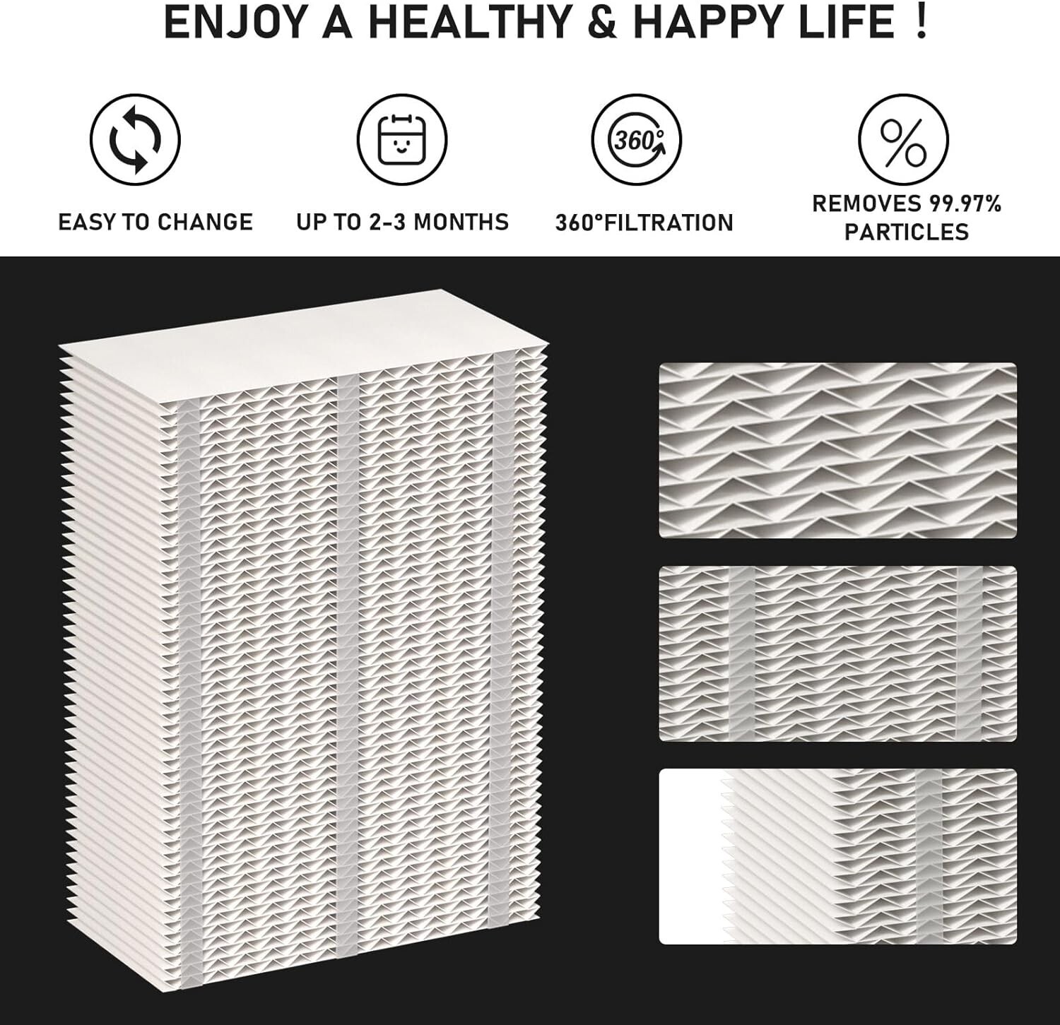 2 Pack 1045 Humidifier Super Wick Filter Compatible Essick Air AIRCARE