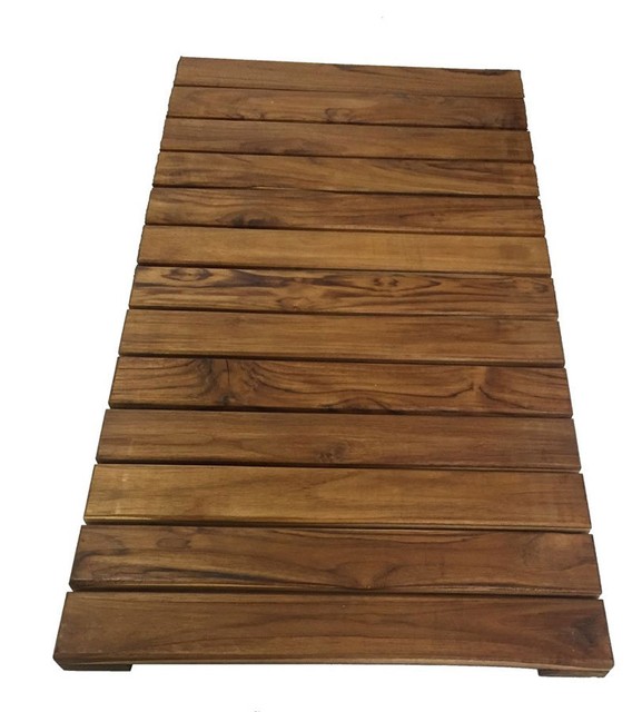 Bathroom Shower and anywhere Solid Premium African Teak Wood Mat 28 x 20 eBay