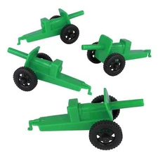 TimMee Processed Plastic M3 ARTILLERY GREEN Plastic Army Men Cannon Playset USA