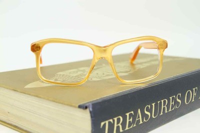 Vintage Vuarnet B1 Yellow Optical Eyeglasses Frame - Handmade in France