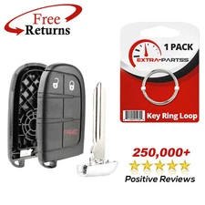 Remote Shell Case Pad Replacement No Electronics for Dodge 3b (M3N-40821302)