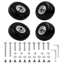 Replacement Wheels for Luggage 45mm x 18mm Set of 4 Luggage Suitcase Replacem...