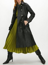 Coast Premium Lamb Nappa Leather Mac Bnwt