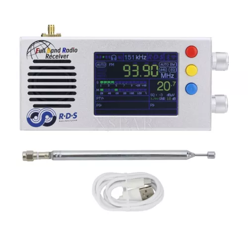 TEF6686 Pro Full Band Radio receiver V1.18 Firmware 3.2" LCD for SW MW