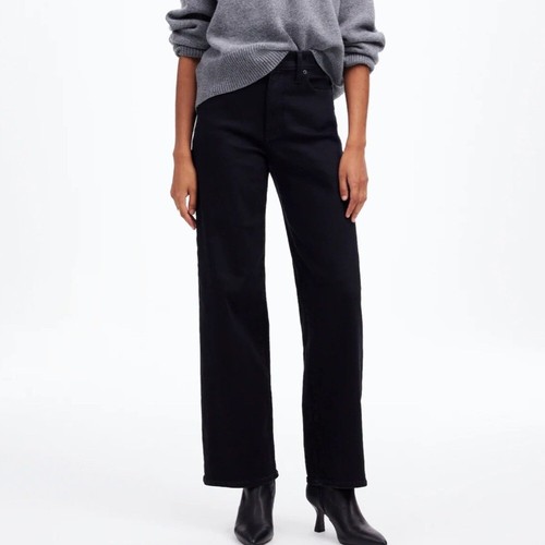 Madewell Perfect Vintage Wide-Leg Jean Women's Petite 24 Black