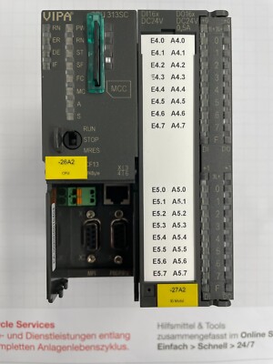 VIPA CPU 313SC, 313-6CF13, inkl. Speicherkarte (2x SM323, 1x SM321 exklusive)