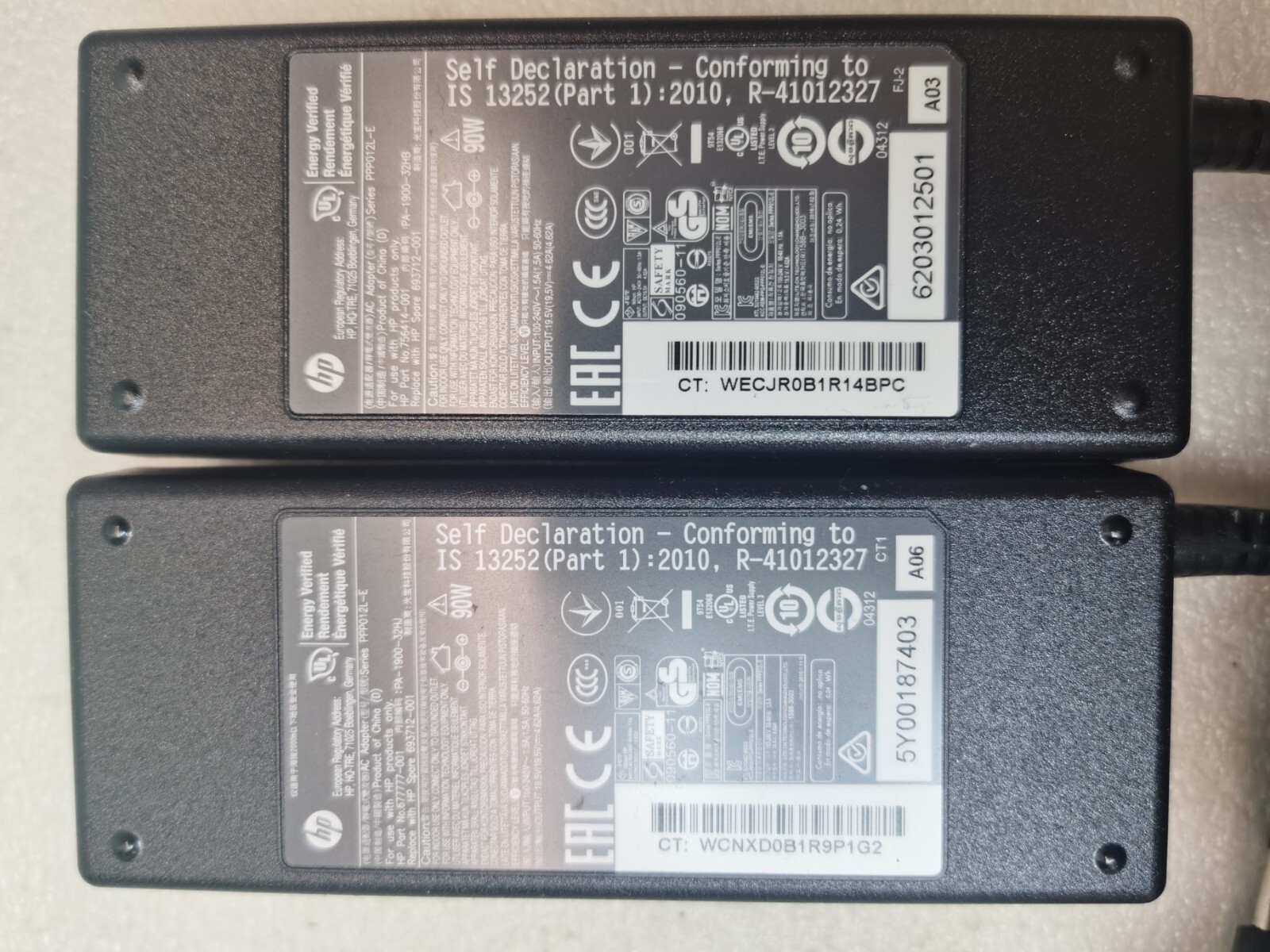 Chargeur HP PA-1900-32HJ 19.5V 4.62A bloc alimentation noir pour ordinateur