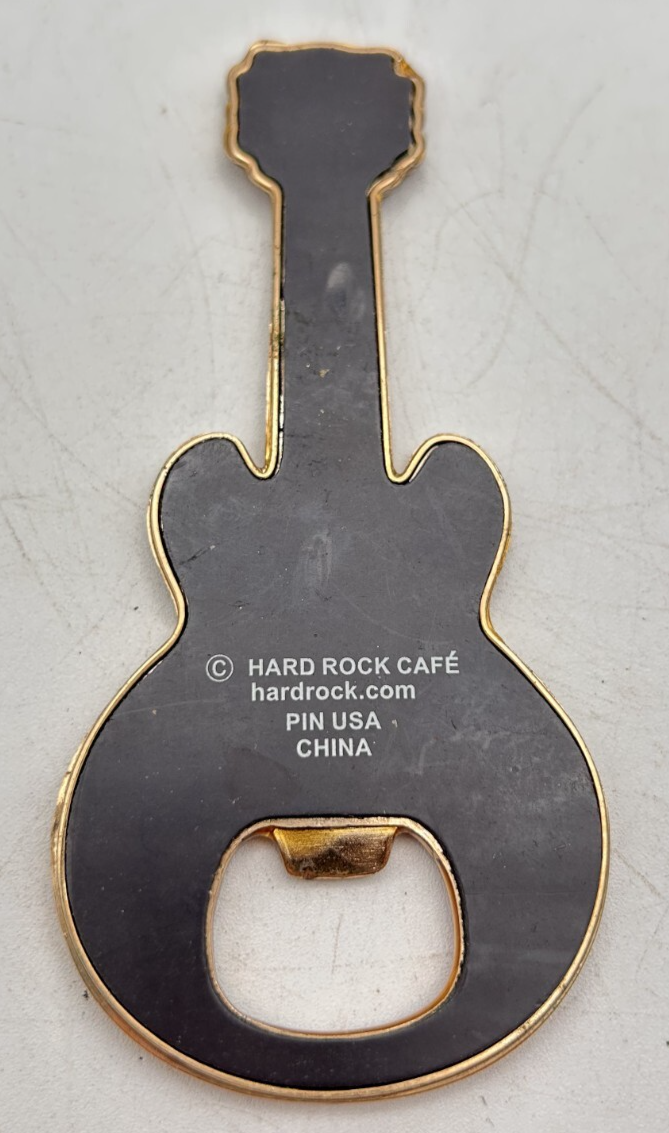 Hard Rock Cafe La Jolla Guitar & HRC Logo Magnet and Bottle Opener