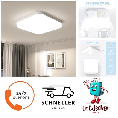 Ultra Slim Deckenlampe - Modische 4000K Deckenbeleuchtung für Wohnzimmer 36W LED