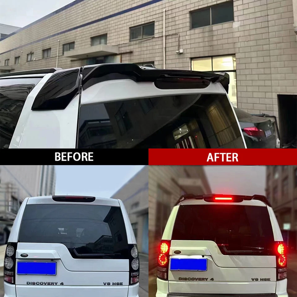 Black For Land Rover Discovery 4 2010-2016 Rear Trunk Spoiler Wing - Image 2 of 4