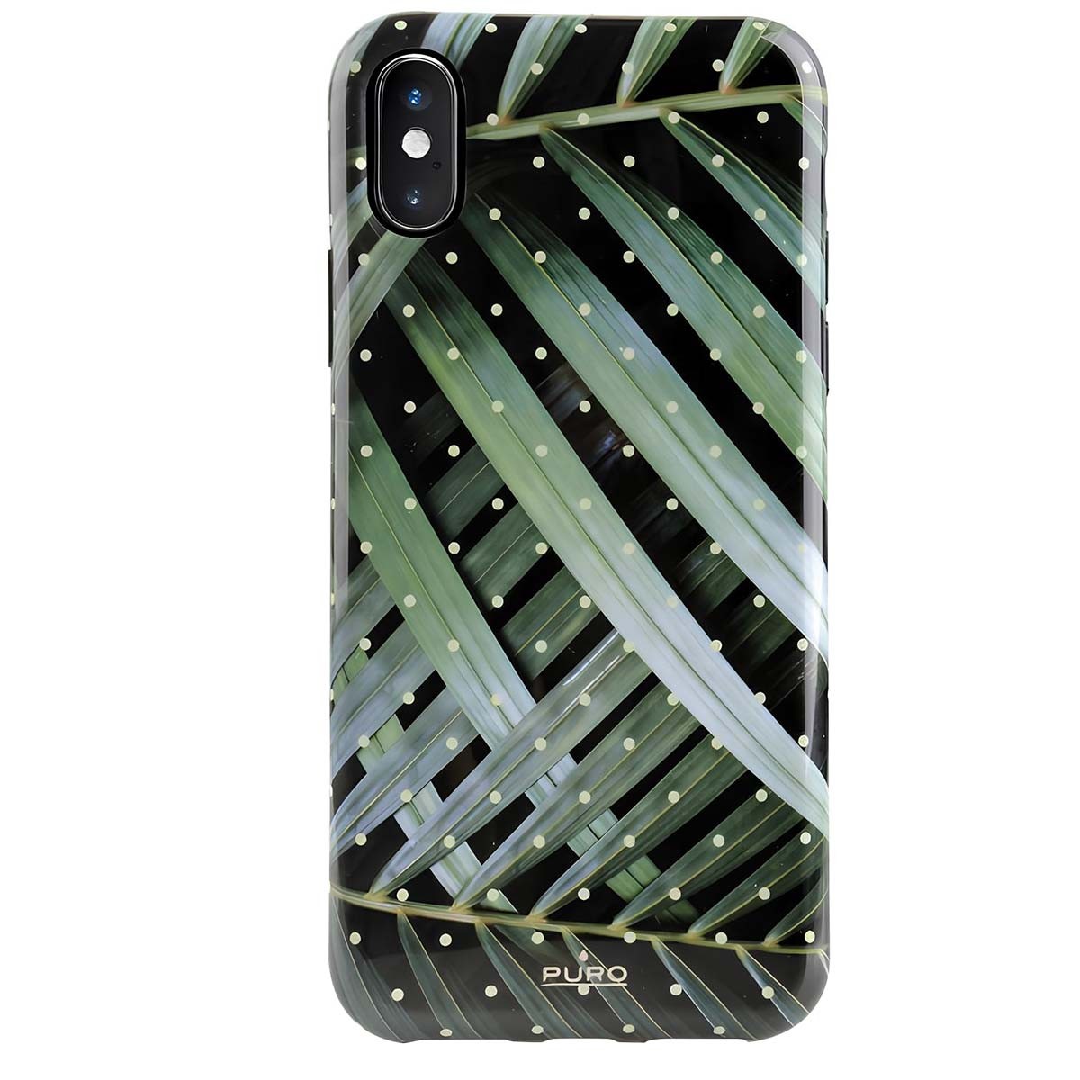 Coque iPhone XS Max rigide haut de gamme collection Glam finition verte