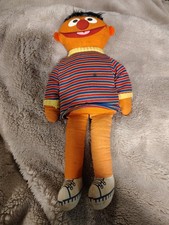 Vintage Knickerbocker ERNIE Sesame Street Plush Doll 9 Figure Toy