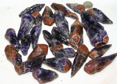 Chevron Amethyst Rohstein ca  1 kg  Nr 9708