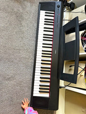 Yamaha Piaggero NP-12 61-Key Digital Home Piano Black, Speakers, Stand
